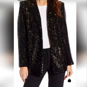 Something Navy Sequin Blazer - Size Medium